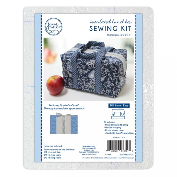Insulated Lunchbox Sewing Kit with Zippity-Do-Done