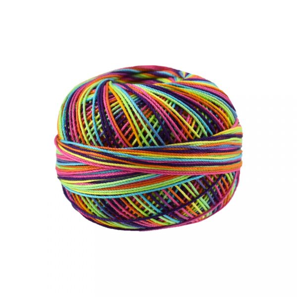Lizbeth Thread Size 10: 122 yds Rainbow Splash
